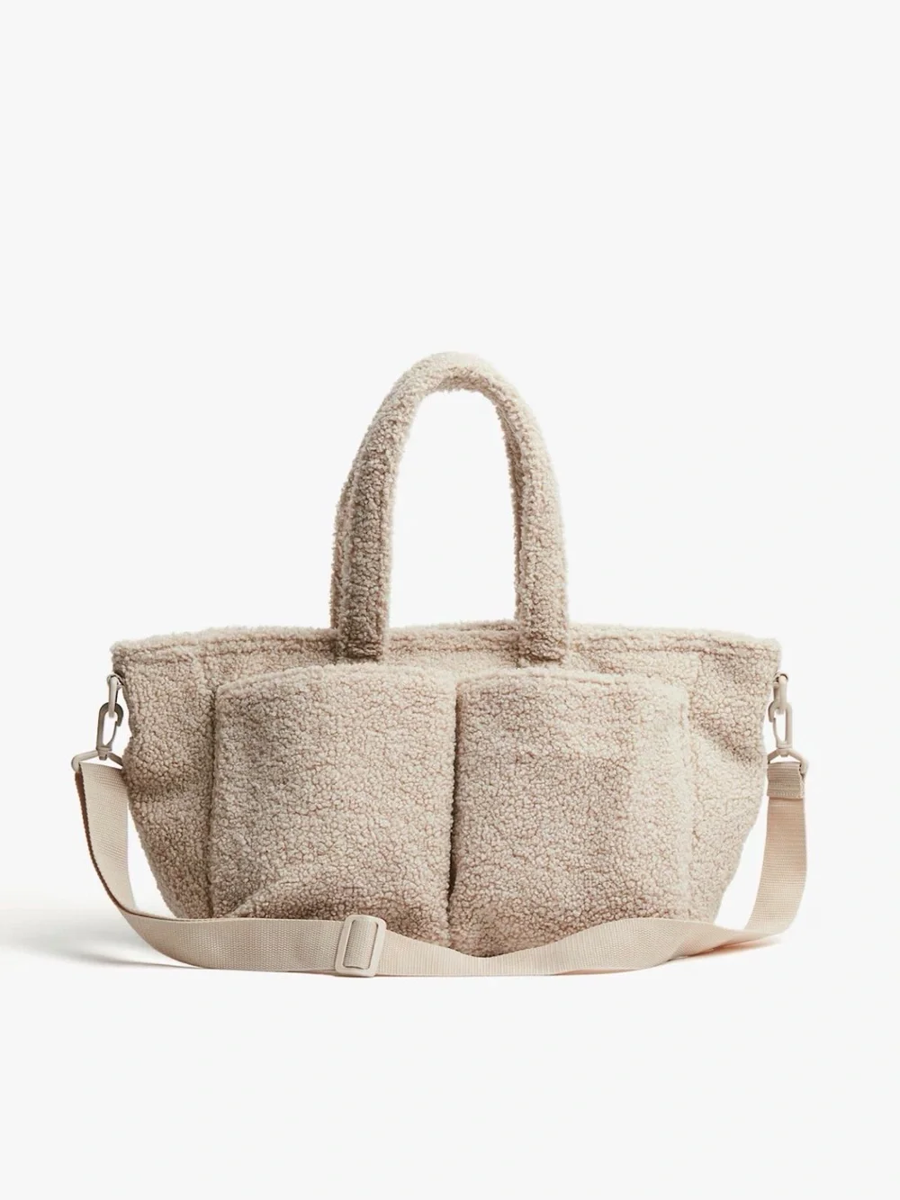 Teddy Fleece Diaper Bag & Pouch
